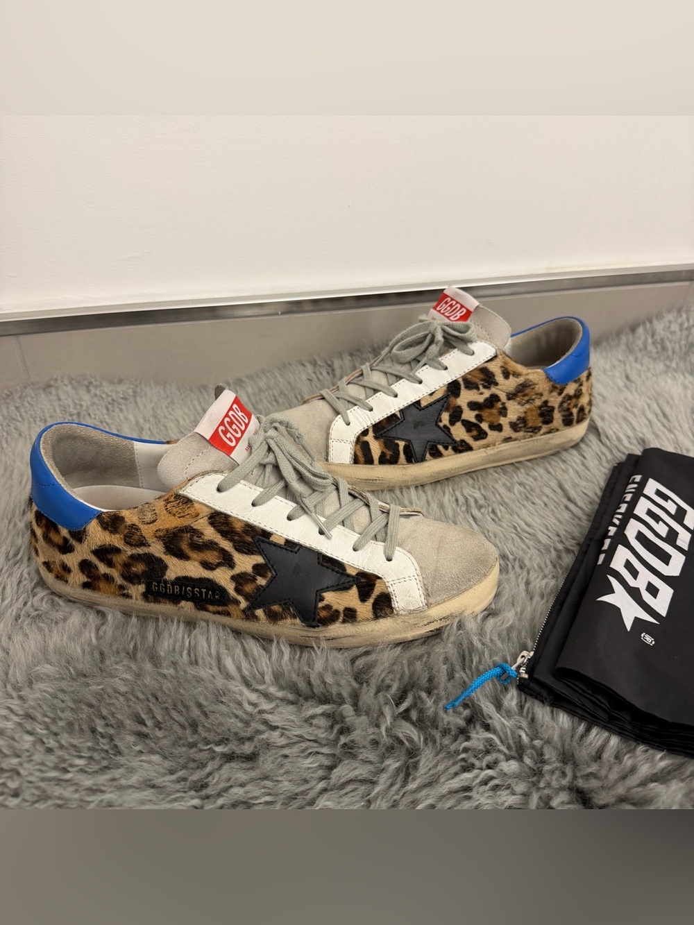 Golden Goose GGDB Super-Star Leopard Calf Hair Sneakers – Women’s EU 39 / US 9